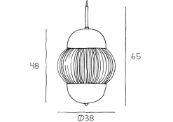 Shahin taklampe XL - Klar