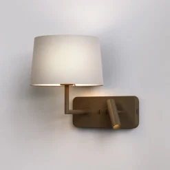 Side by Side Grande vegglampe m/USB