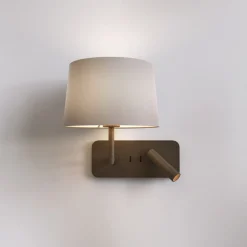 Side by Side Grande vegglampe m/USB