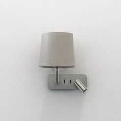 Side by Side vegglampe med skjerm