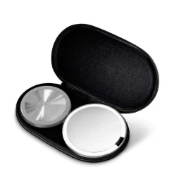 Simplehuman sminkespeil med lys, 12 cm - Rosegull, reisespeil