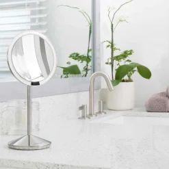 Simplehuman sminkespeil med lys, 12cm reisespeil