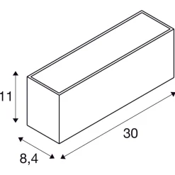 Sitra L vegglampe utendørs opp/ned 24W 3000/4000 Kelvin IP65