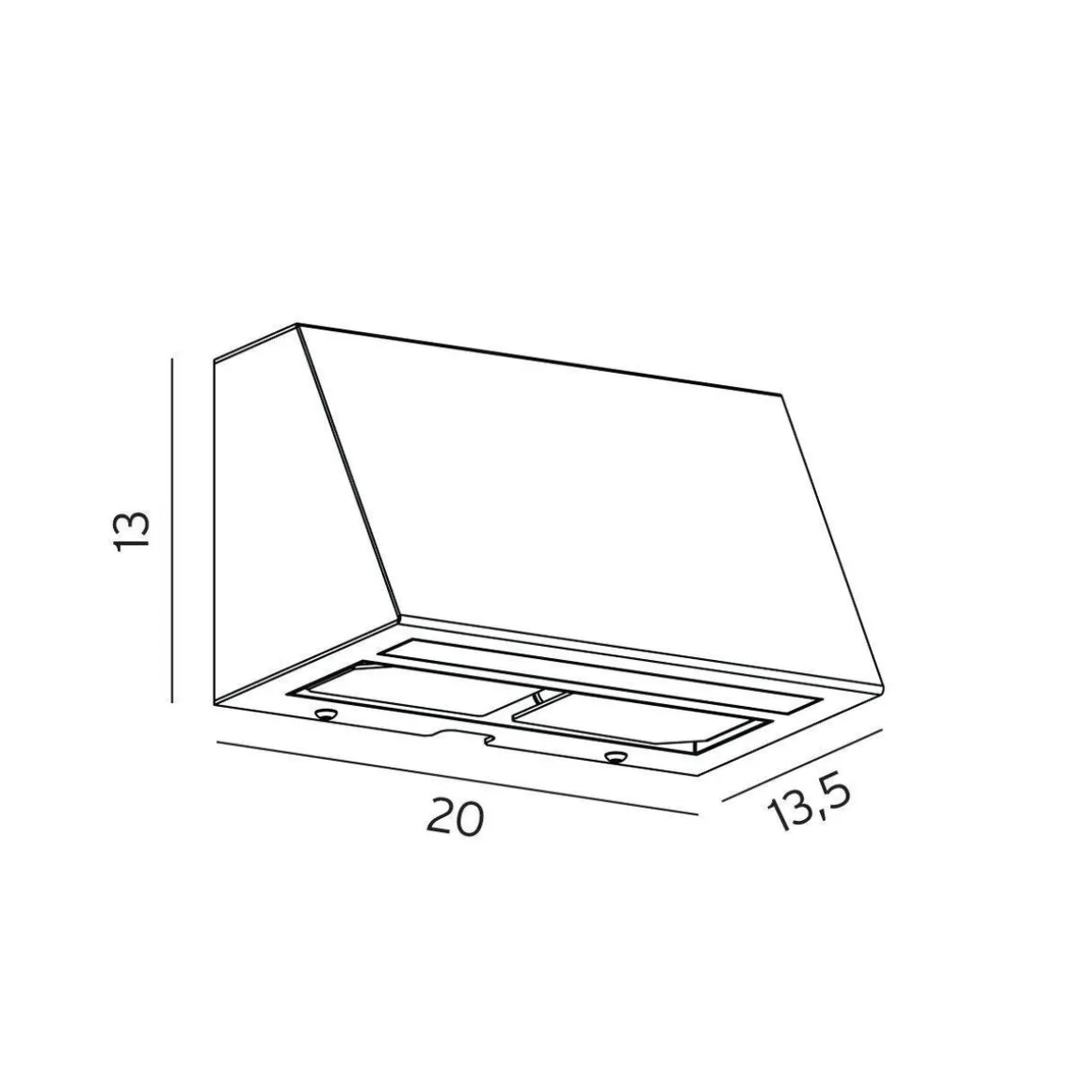 Ski 1390 veggarmatur m/stikkontakt