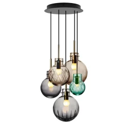 Skumring Krystallkuler 5 stk - Sort Baldakin