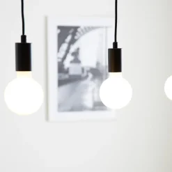 Sky pendel rett 3 lys - Svart - Svart