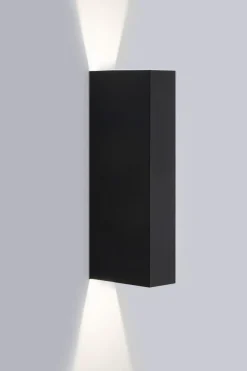 Slim Flex utendørs vegglampe IP65 2x4,6W Dimbar 3000K - Svart