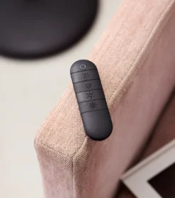 Slim uplight gulvlampe med leselys og fjernkontroll