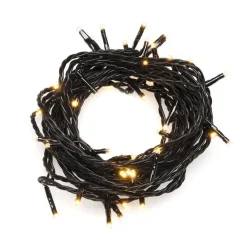 Slynge 19 meter - 120 minilys LED utendørs IP44 - Varmhvit (Amber)