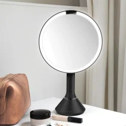 Sminkespeil med lys, sensor og oppladbart - Svart