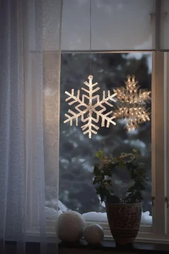 Snøfnugg 30 cm - Varmhvit