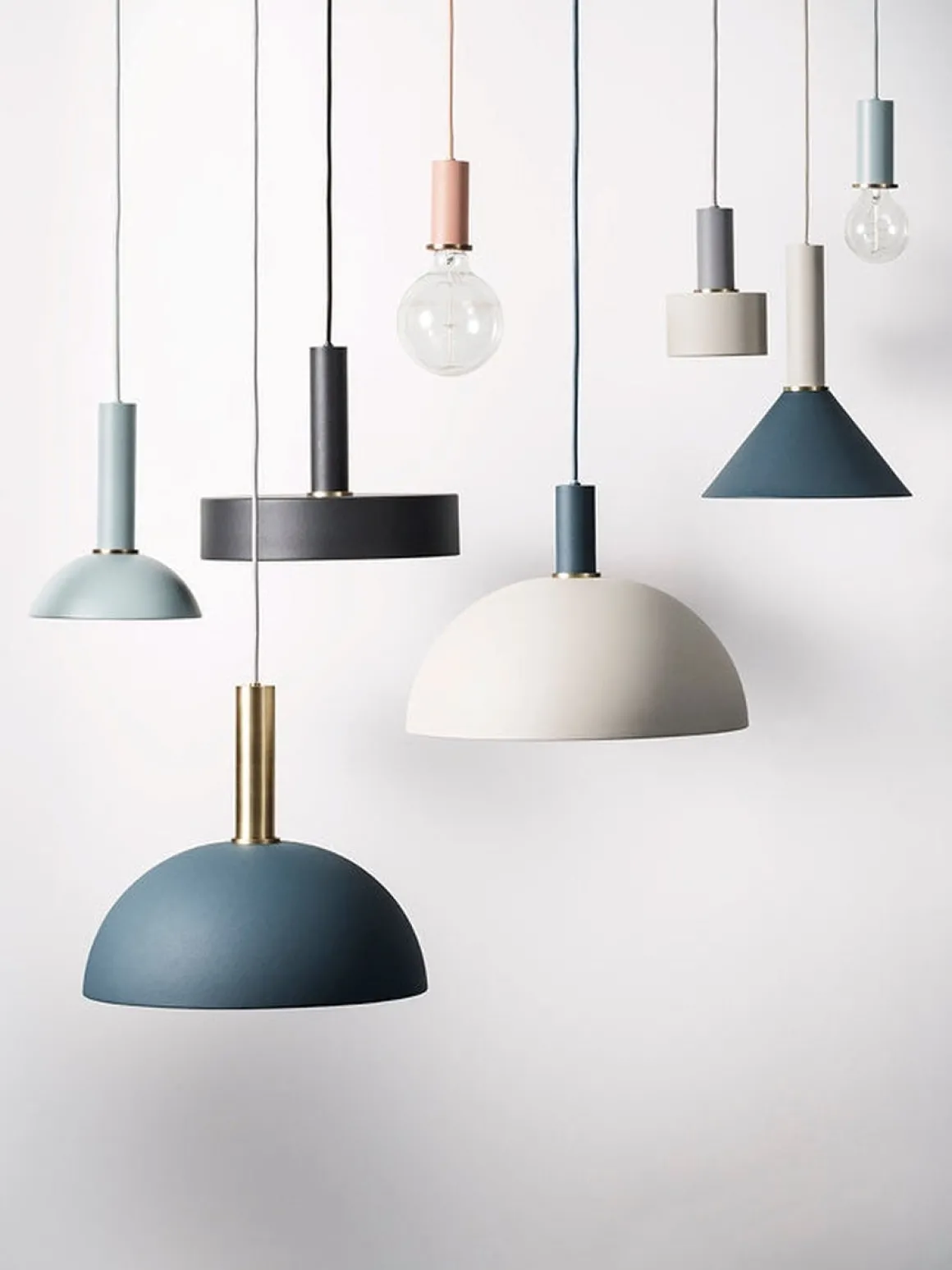 Socket takpendel høy - messing