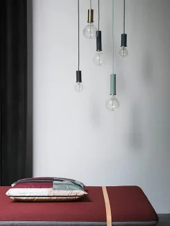 Socket takpendel lav - messing