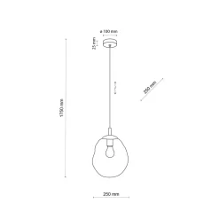 Sola takpendel mini 25 cm