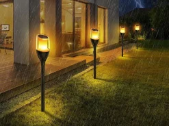 Solar Flame hagebelysning 1W 1600K IP65 - Solcelle