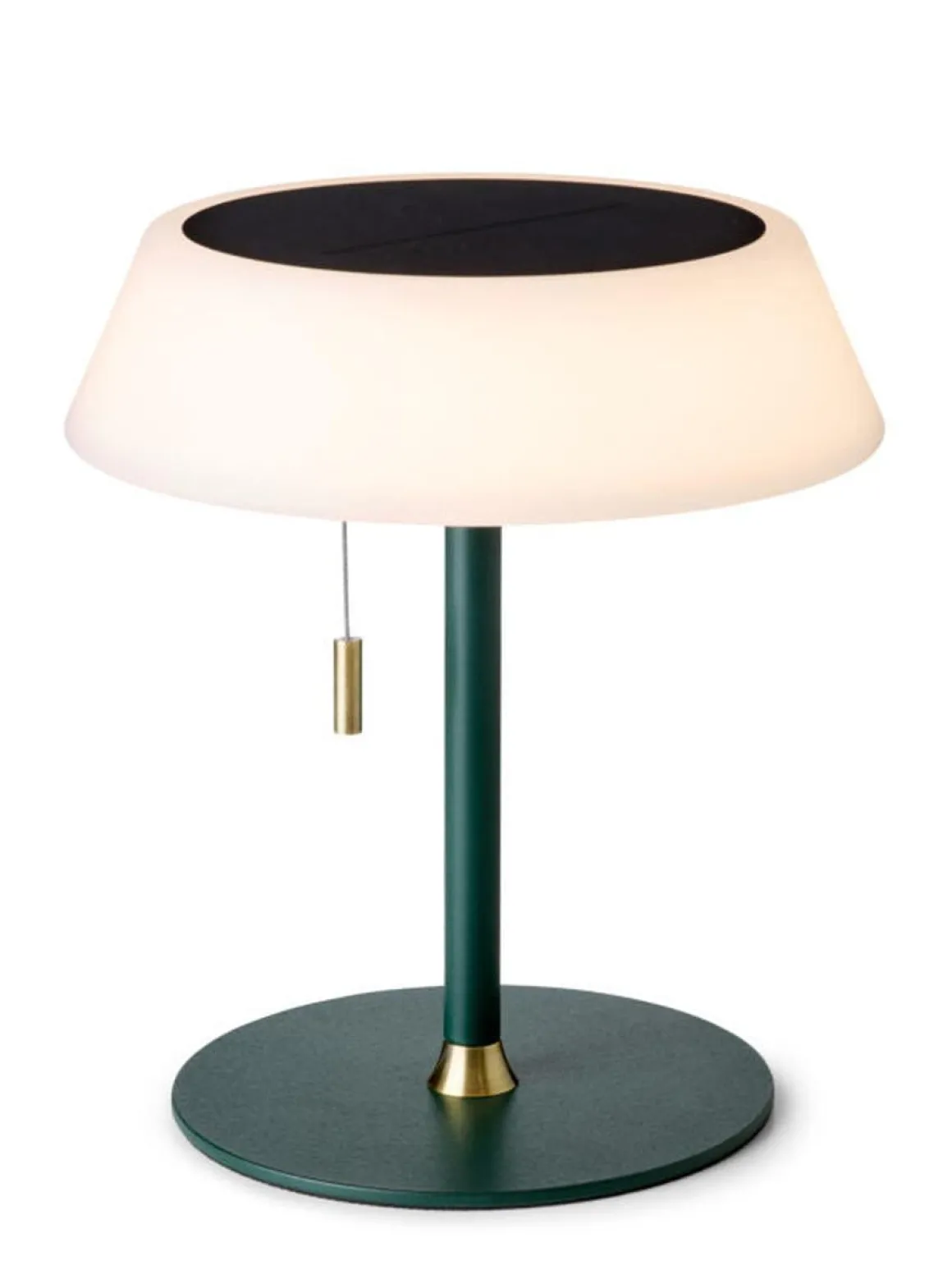 Solar portabel bordlampe utendørs IP54 oppladbar USB-C og solcelle