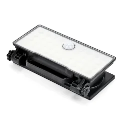 Solar portabel vegglampe 10W 3000 Kelvin IP65 utendørs med solcelle og sensor