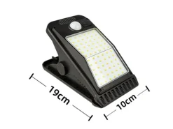 Solar Sensor clips vegglampe utendørs 4W 3000K IP65 - Solcelle