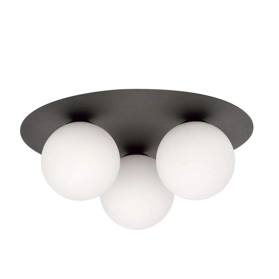 Solar taklampe 3 lys - Svart/Opal