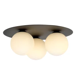 Solar taklampe 3 lys - Svart/Opal