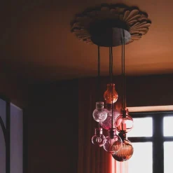 Soloppgang Krystallkuler 7 stk - Sort Baldakin