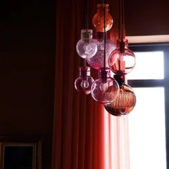 Soloppgang Krystallkuler 7 stk - Sort Baldakin