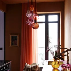 Soloppgang Krystallkuler 7 stk - Sort Baldakin