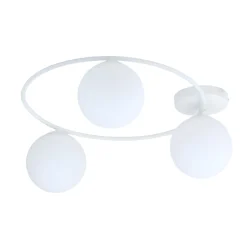 Sopra taklampe 3-lys - Hvit/Opal