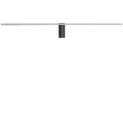 Spin vegglampe medium 99 cm 14W 3000K - Svart