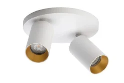 Spoton Circle takspot 2 lys GU10 - Hvit/Gull