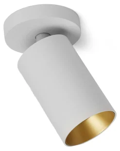 Spoton Circle takspot 1 lys GU10 - Hvit/Gullfarget