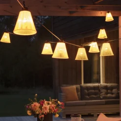 Startsett Lysslynge 10 lys med gule skjermer - Amber