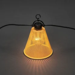 Startsett Lysslynge 10 lys med gule skjermer - Amber