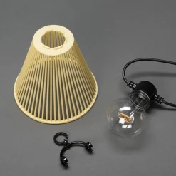 Startsett Lysslynge 10 lys med gule skjermer - Amber