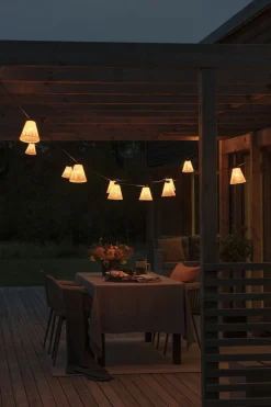 Startsett Lysslynge 10 lys med gule skjermer - Amber