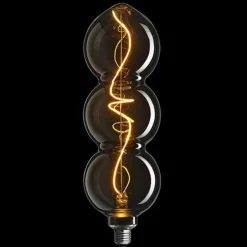 3-Steg Triple Nero 4W 1800K - E27 - Røykfarget