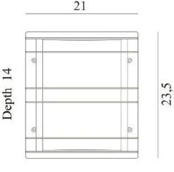 Stockholm veggskjold LED