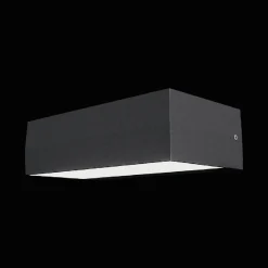 Subra square vegglampe opp/ned utendørs 2x4,5W IP54 - Mørk grå