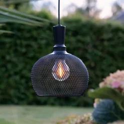 Sunlight solcelle pendel small utendørs m/sensor - Svart