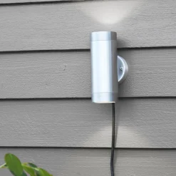 Sylinder vegglampe aluminium - Garden 24 - Krom