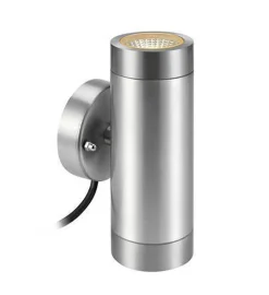 Sylinder vegglampe aluminium - Garden 24 - Krom