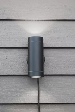 Sylinder vegglampe Svart - Garden 24 - Svart