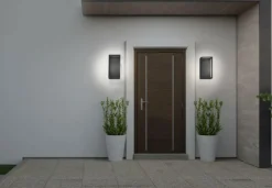 Symmetry vegglampe utendørs IP54 7W - Svart