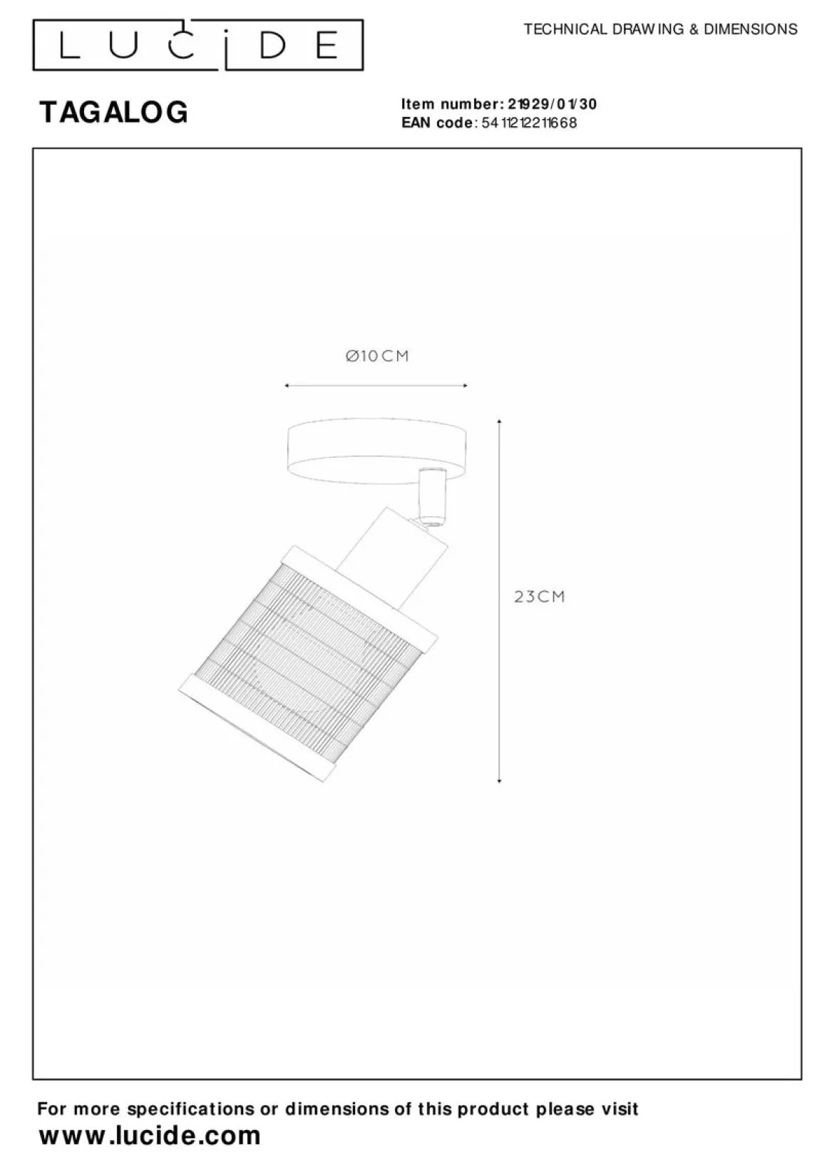 Tagalog takspot - Svart