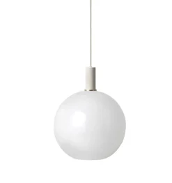 Taklampe Collect Sphere-Low Socket Lys grå