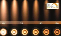 Taylor spot 1 lys IP44 baderom warm to dim 5W 2200-3000K