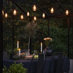 Tilleggsslynge 10 lys nedhengt utskiftbar - Amber