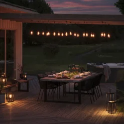 Tilleggsslynge 10 lys nedhengt utskiftbar - Amber