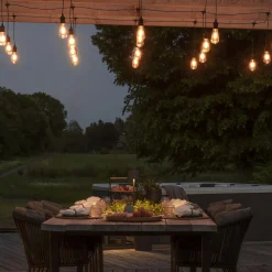 Tilleggsslynge 10 lys nedhengt utskiftbar - Amber