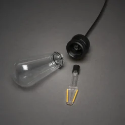 Tilleggsslynge 10 lys nedhengt utskiftbar - Amber